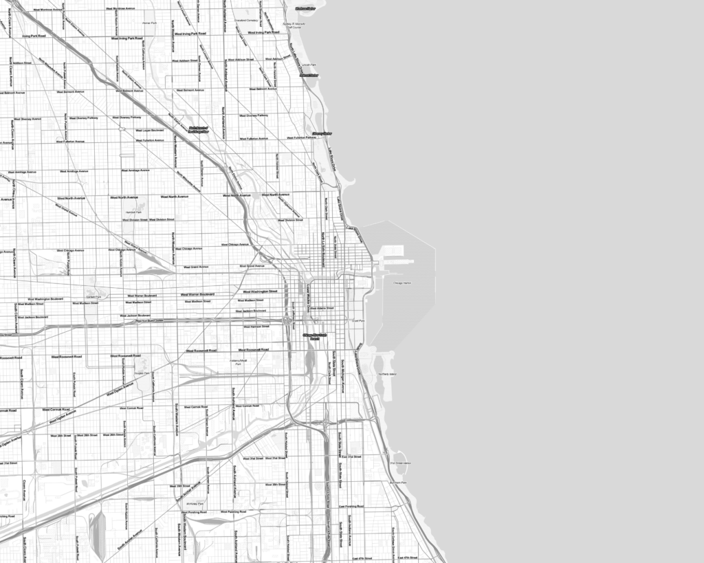 Map of Chicago IL